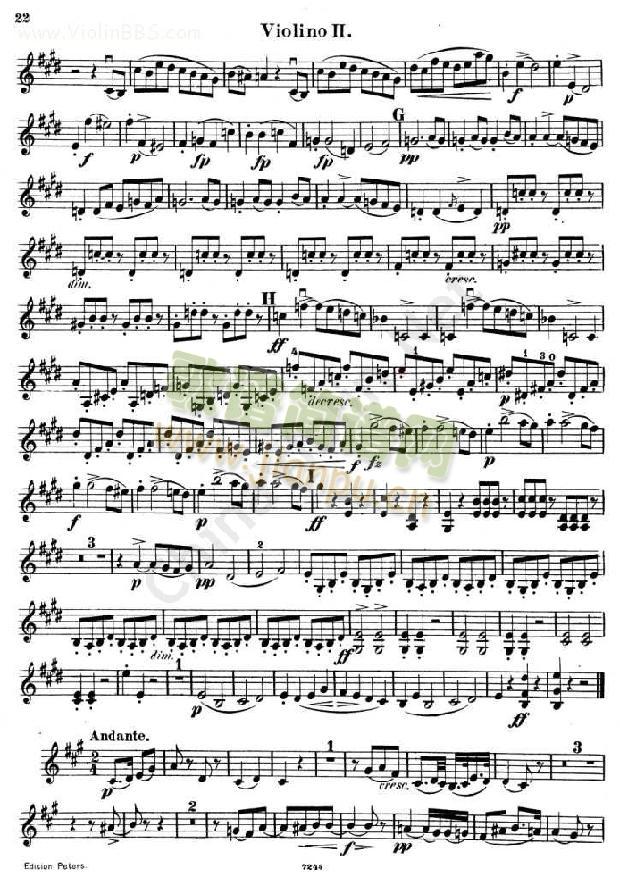 四重奏《QUARTETTO Op.125.No.2》第二小提琴3