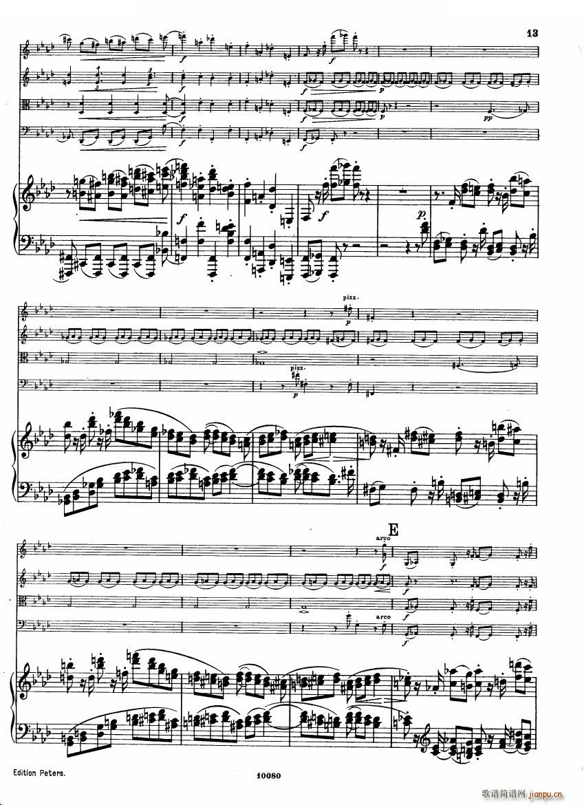 Brahms op 34 Piano Quintet f-minor score（一）11