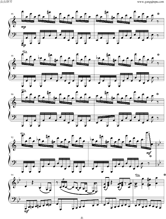 冥王 - 钢琴版-钢琴谱(钢琴曲)-Sound Horizon8