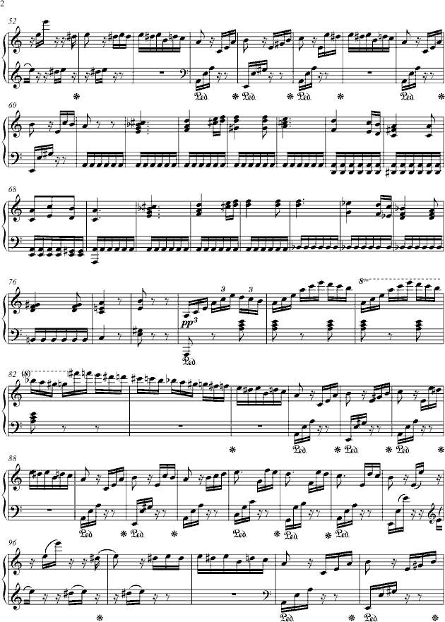 致爱丽丝 原版-钢琴谱(钢琴曲)-贝多芬-beethoven2
