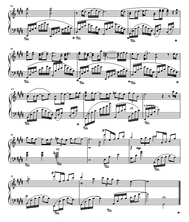 一千年以后-钢琴谱(钢琴曲)-林俊杰4