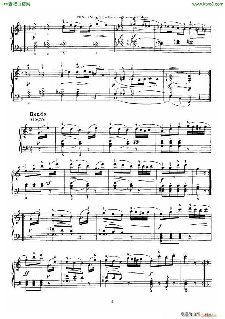 Diabelli Sonatinas Op 151 No 1 4 23P9
