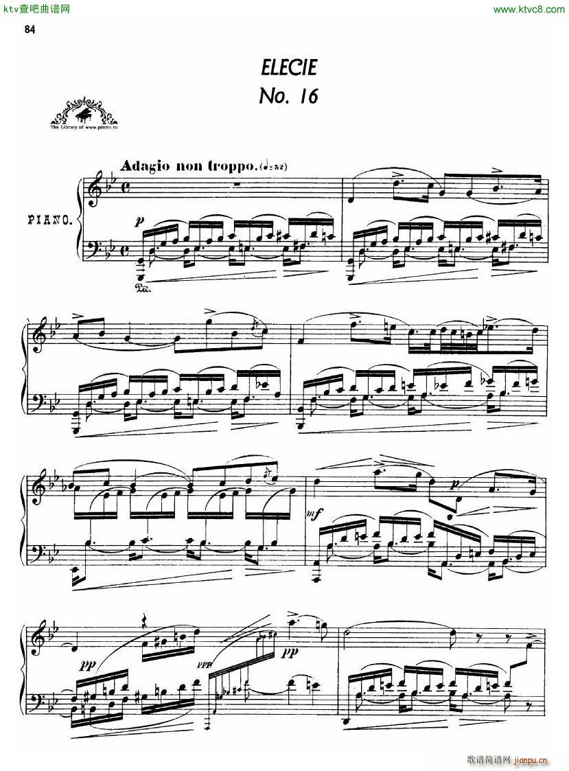 Arensky op 36 no 16 Elegie1