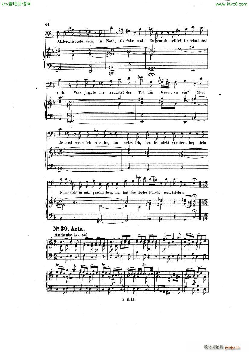 Bach JS BWV 248 Christmas Oratorio No 38 422