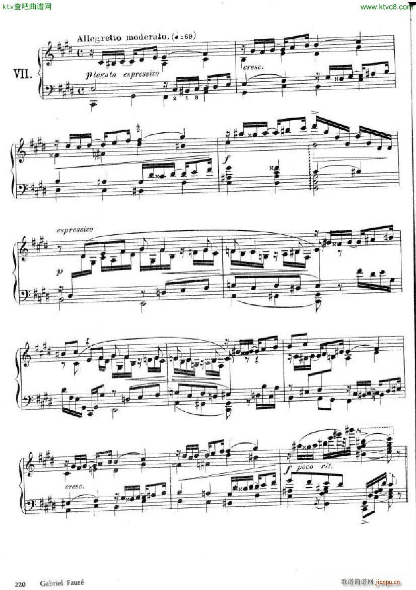 Fauré Theme et variations opus 7310