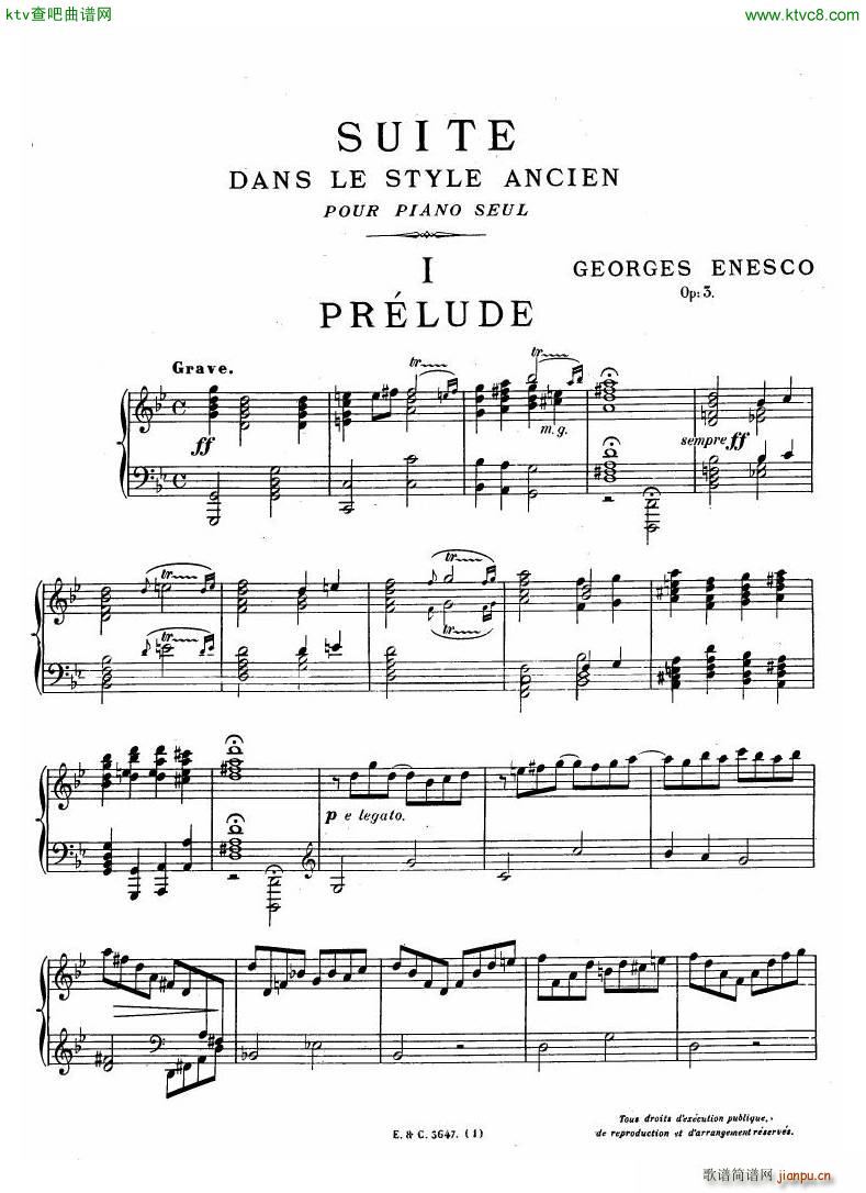 Enesco Op 3 Suite in the old style1