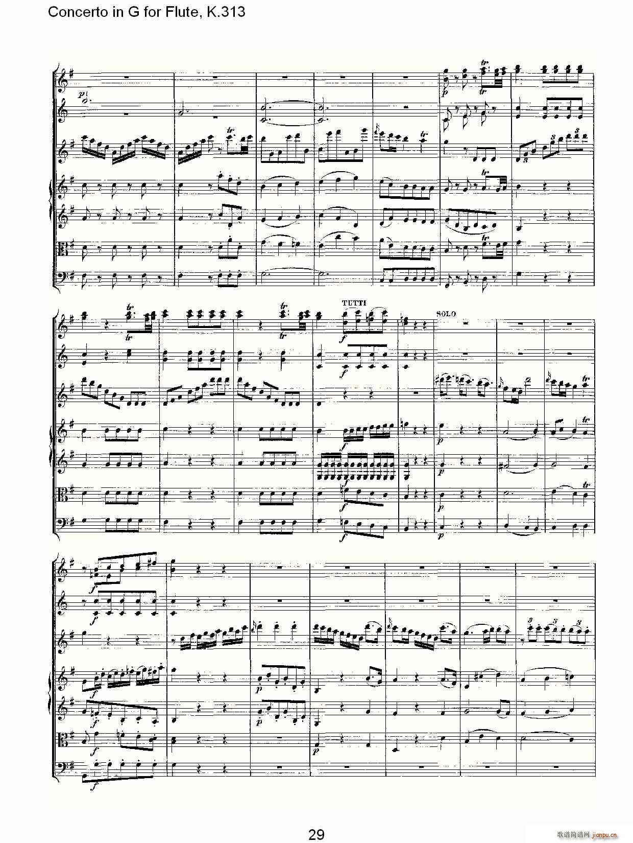 Concerto in G for Flute, K.313（G调长笛协奏曲, K.313）30