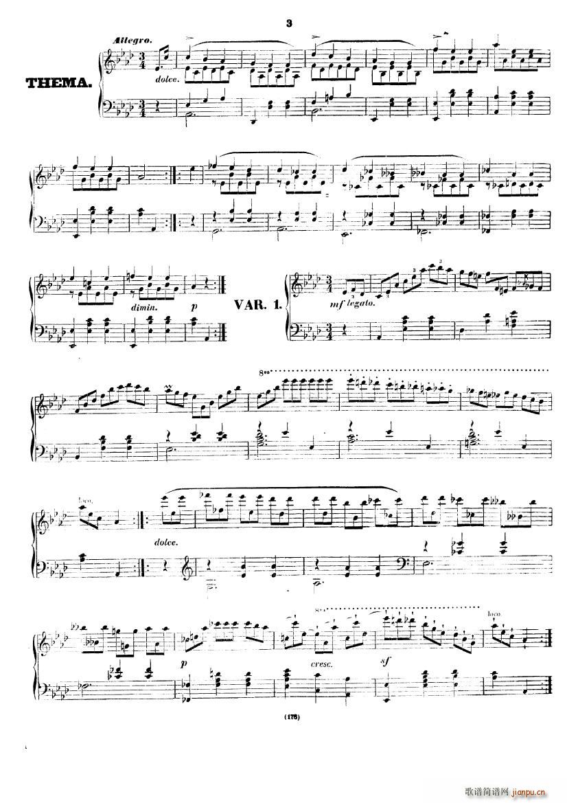 Czerny op 12 Variationen2