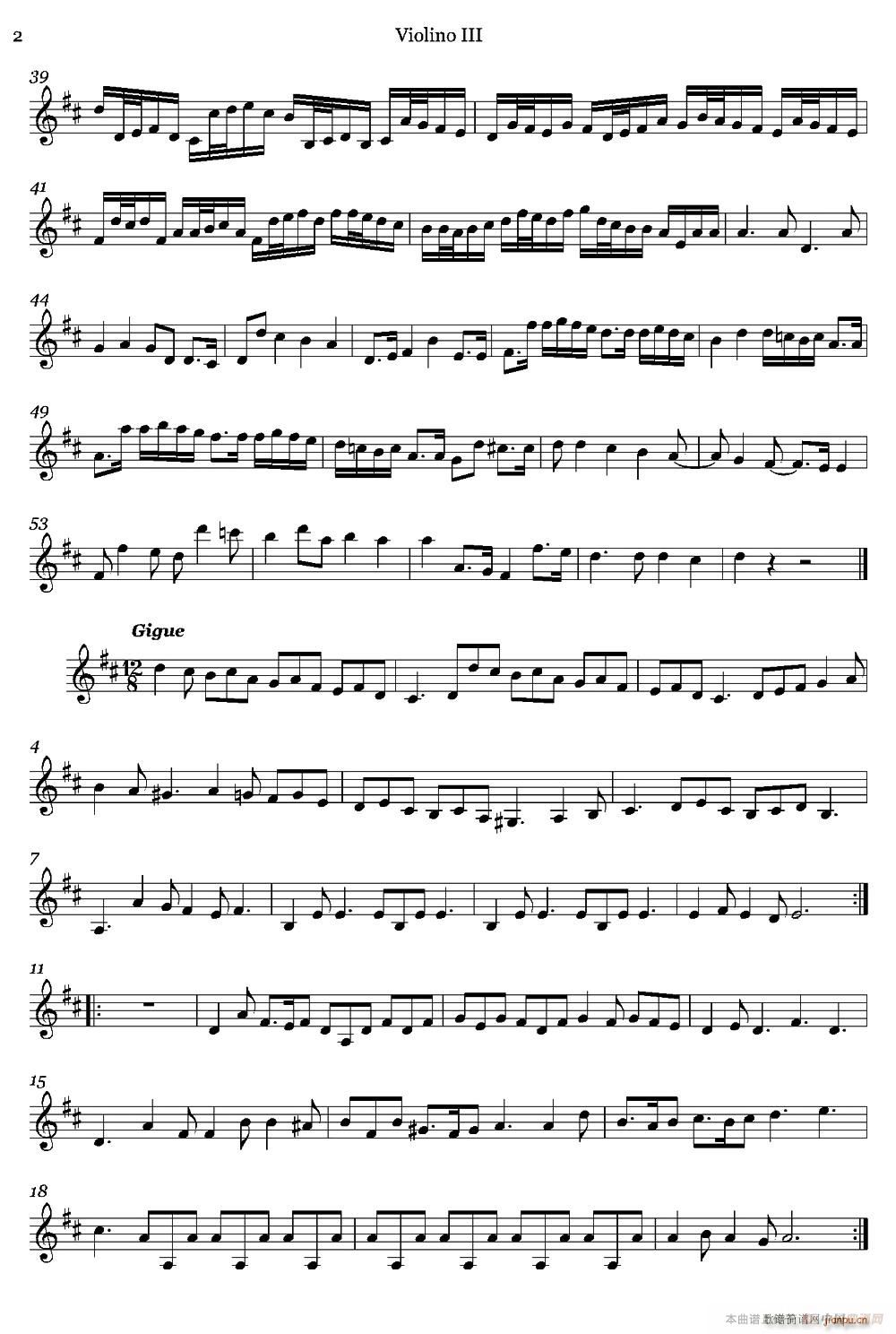 Canon in D（D大调卡农）（第三小提琴）2