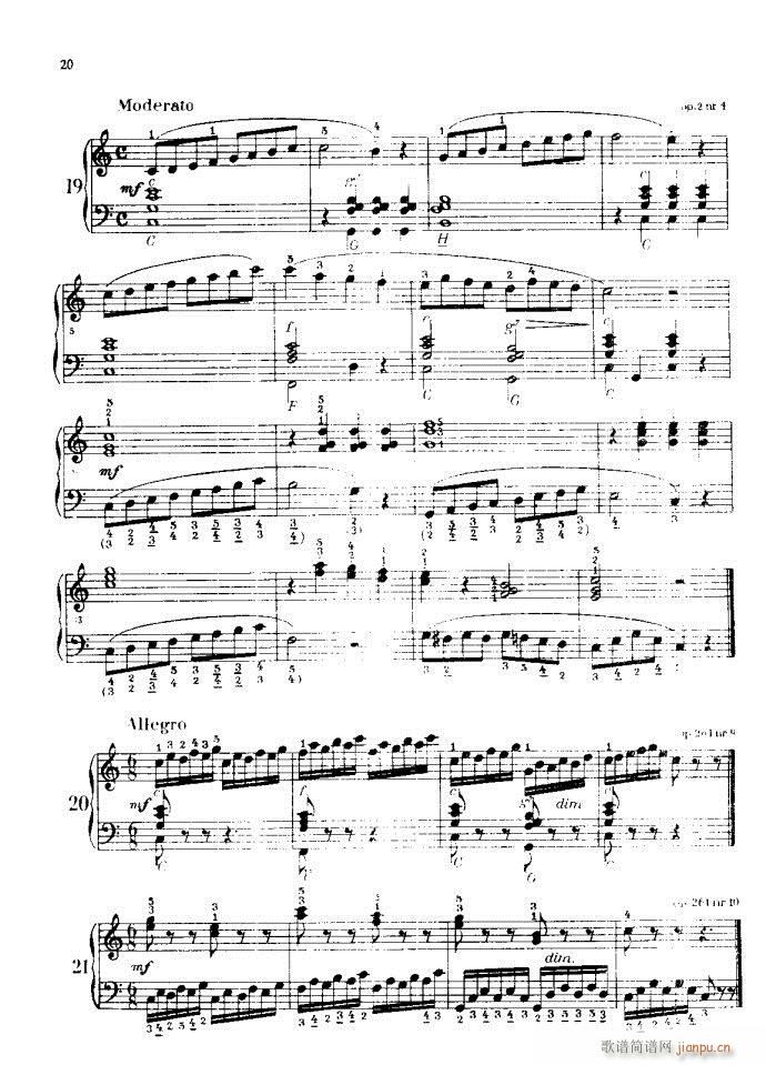 车尔尼手风琴练习曲集20