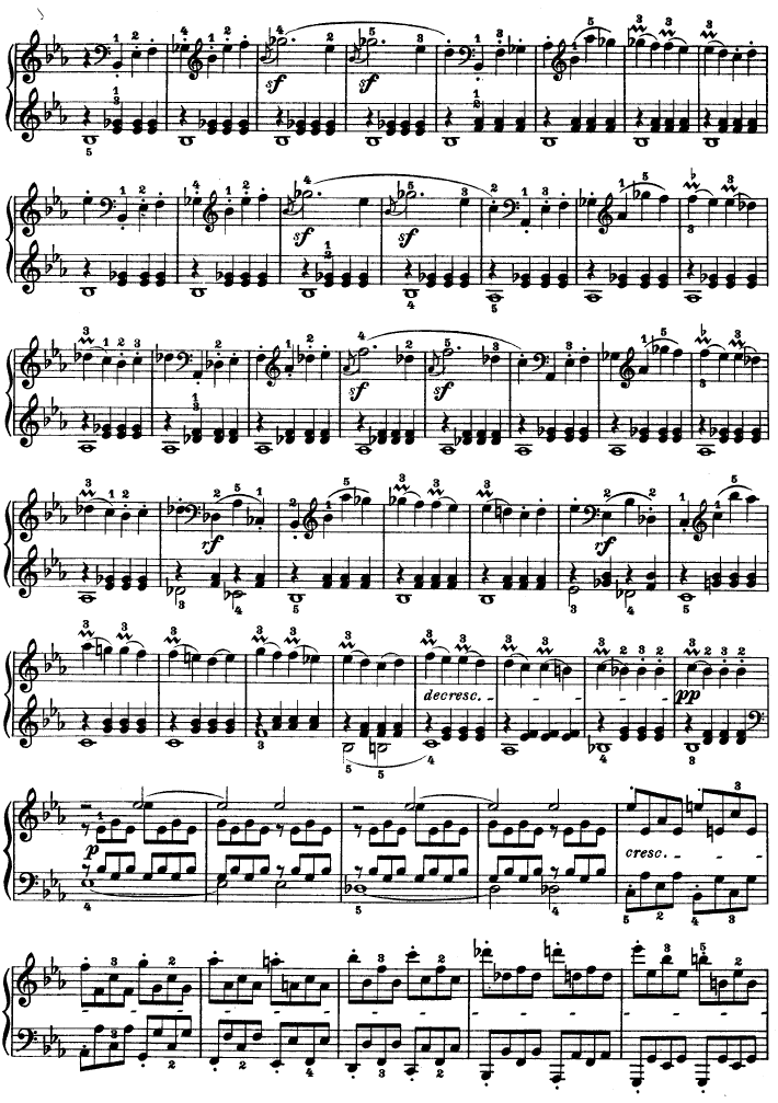 C小调第八琴奏鸣曲（悲怆）Op―13-钢琴谱(钢琴曲)-贝多芬-beethoven3