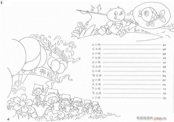 儿童钢琴入门教程  手指训练操 前言目录6