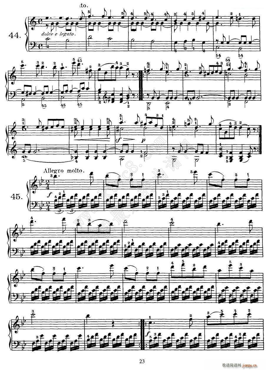 Czerny - 100 Progressive Studies Op 139（37―46）5