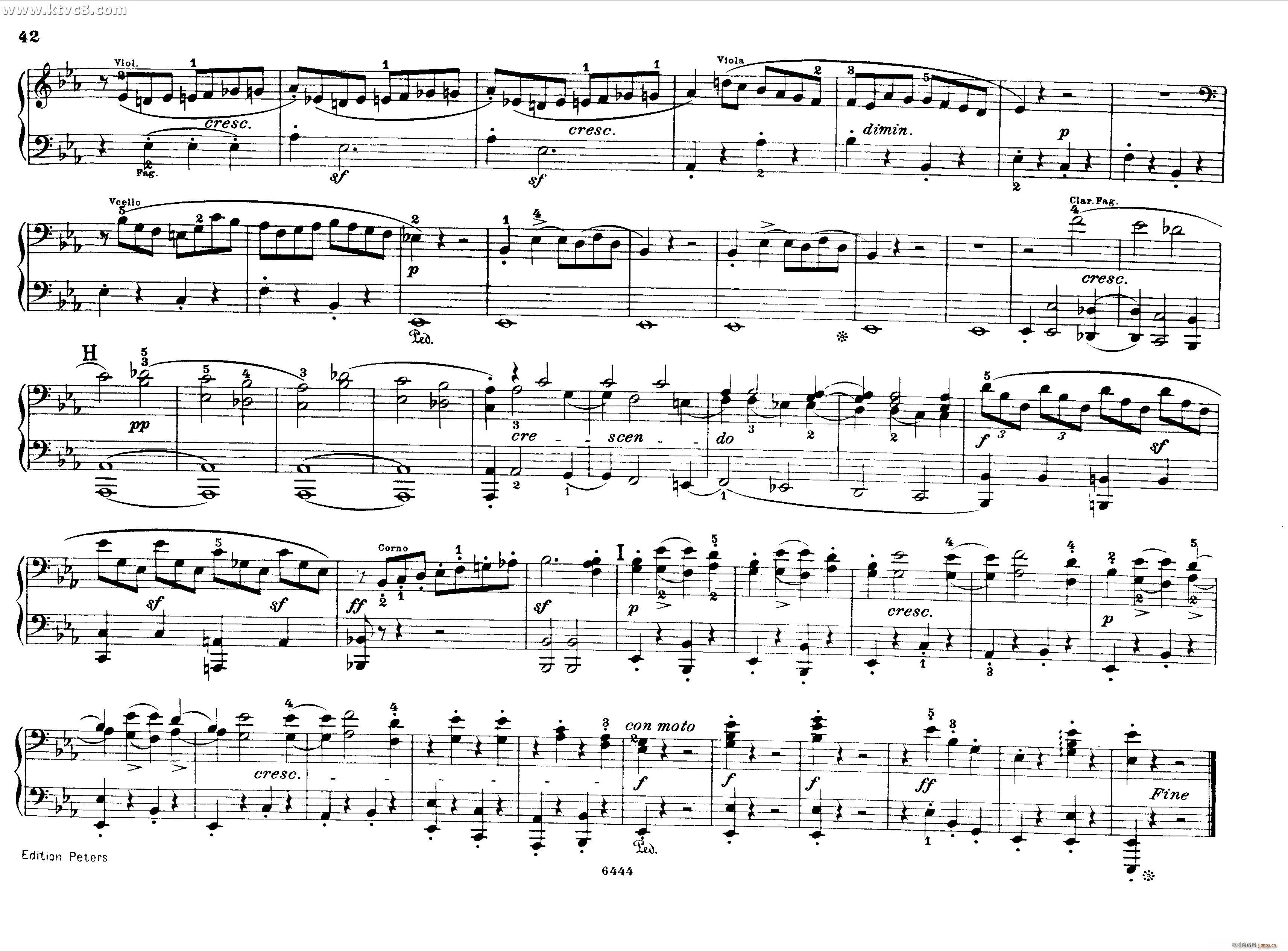 贝多芬大七重奏Op 20 钢琴四手联弹41