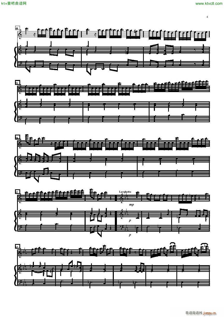 Telemann Sonate Cdur flute piano bass4