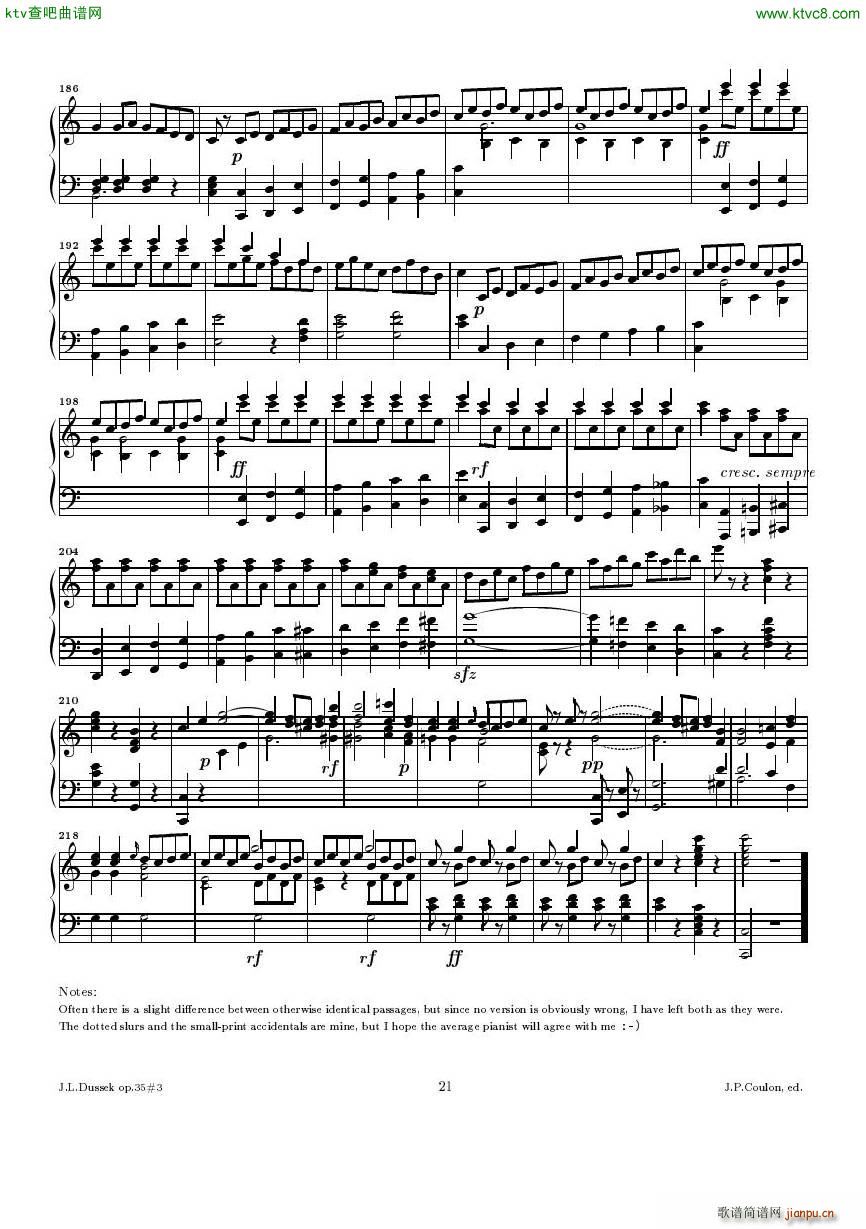Dussek Sonate No13 op35 No36