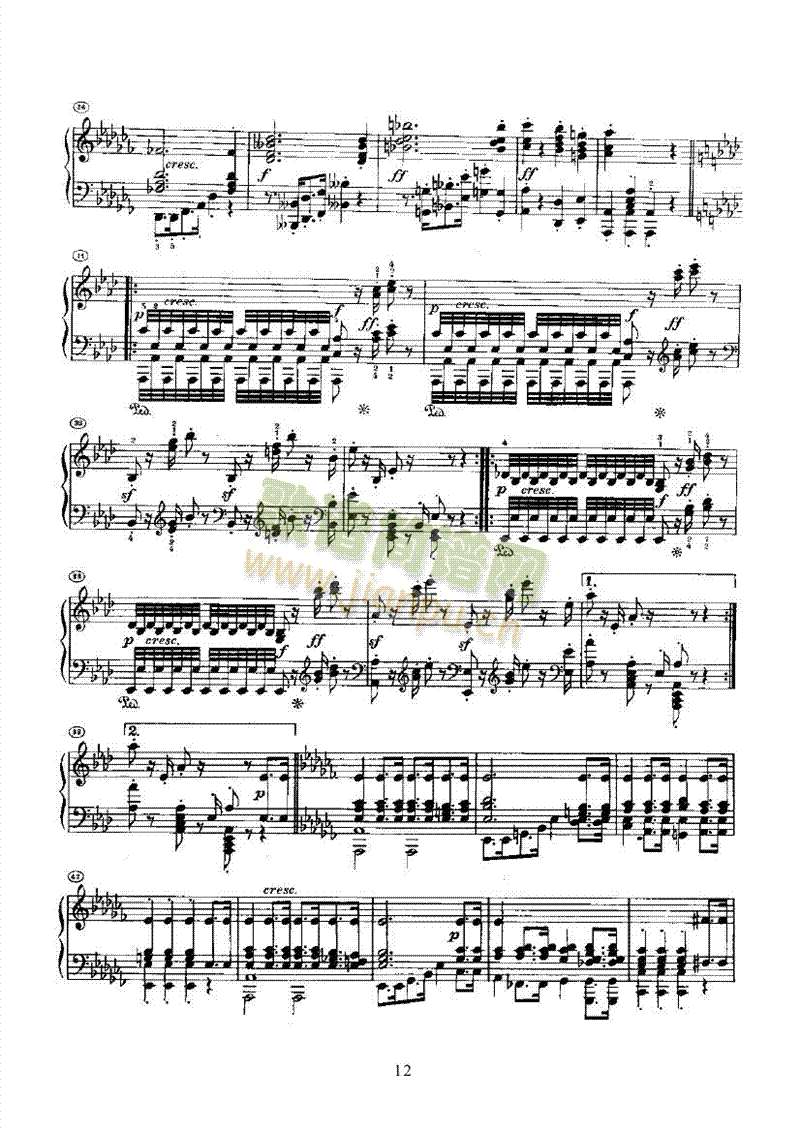 奏鸣曲(Opus26) 键盘类 钢琴12