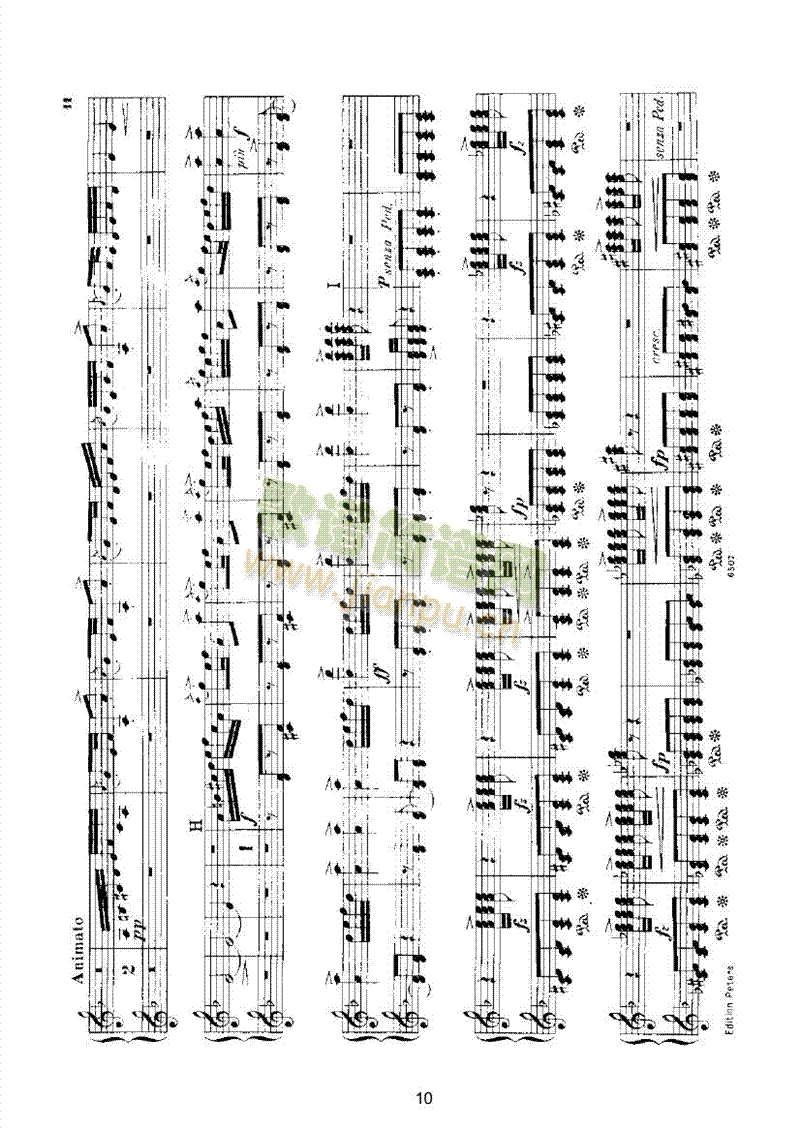 挪威舞曲（四手联弹op.35） 键盘类 钢琴10