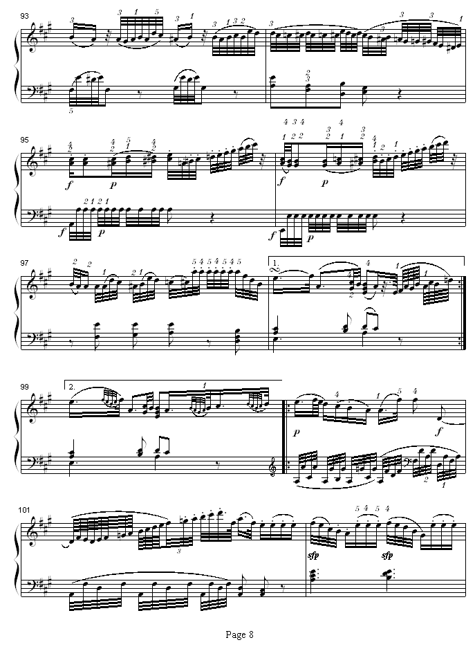 A大调钢琴奏鸣曲K331-寒风8