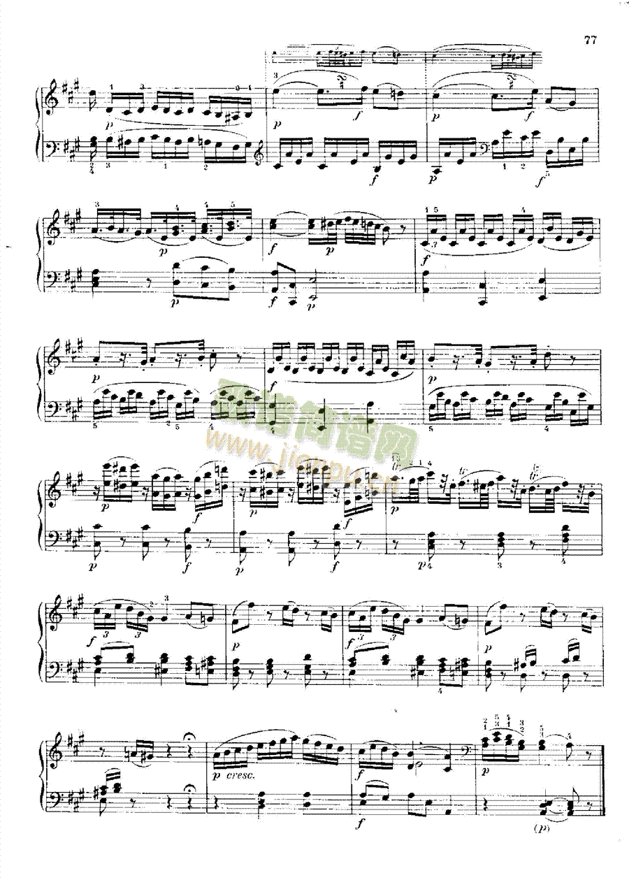 奏鸣曲Nr.284 键盘类 钢琴12