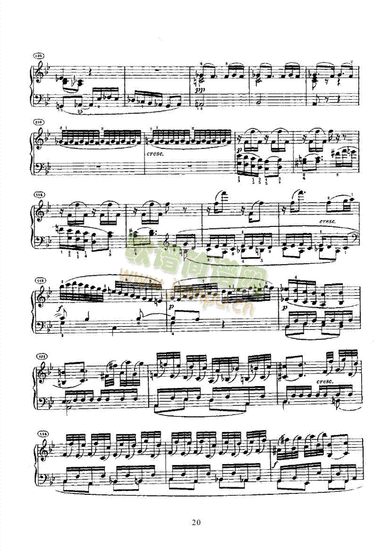奏鸣曲(Opus22) 键盘类 钢琴20