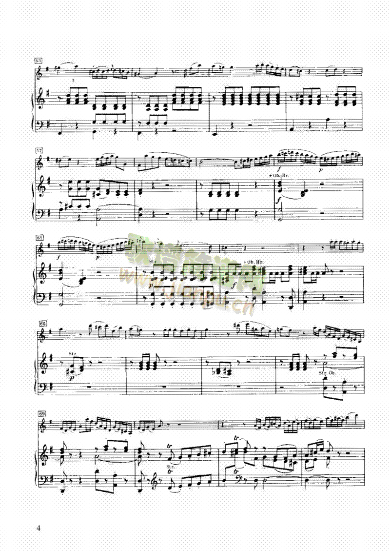 G大调小提琴协奏曲 弦乐类 小提琴4