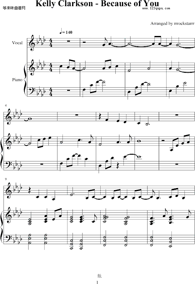 because of you-Kelly Clarkson1