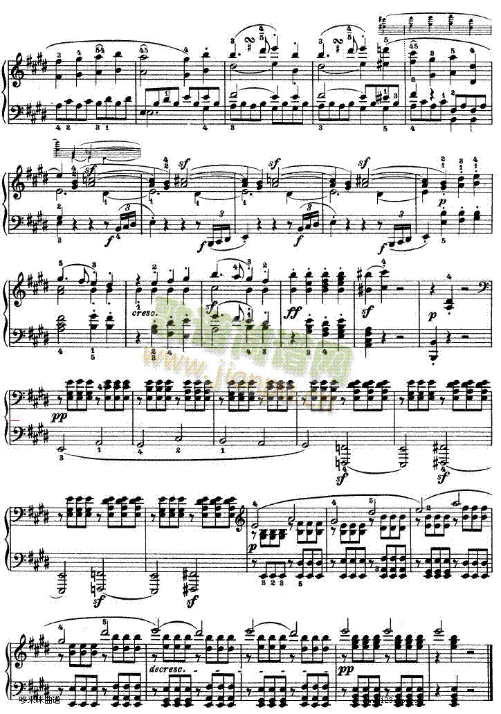 E大调第九钢琴奏鸣曲　Op. 14 No―1-贝多芬6
