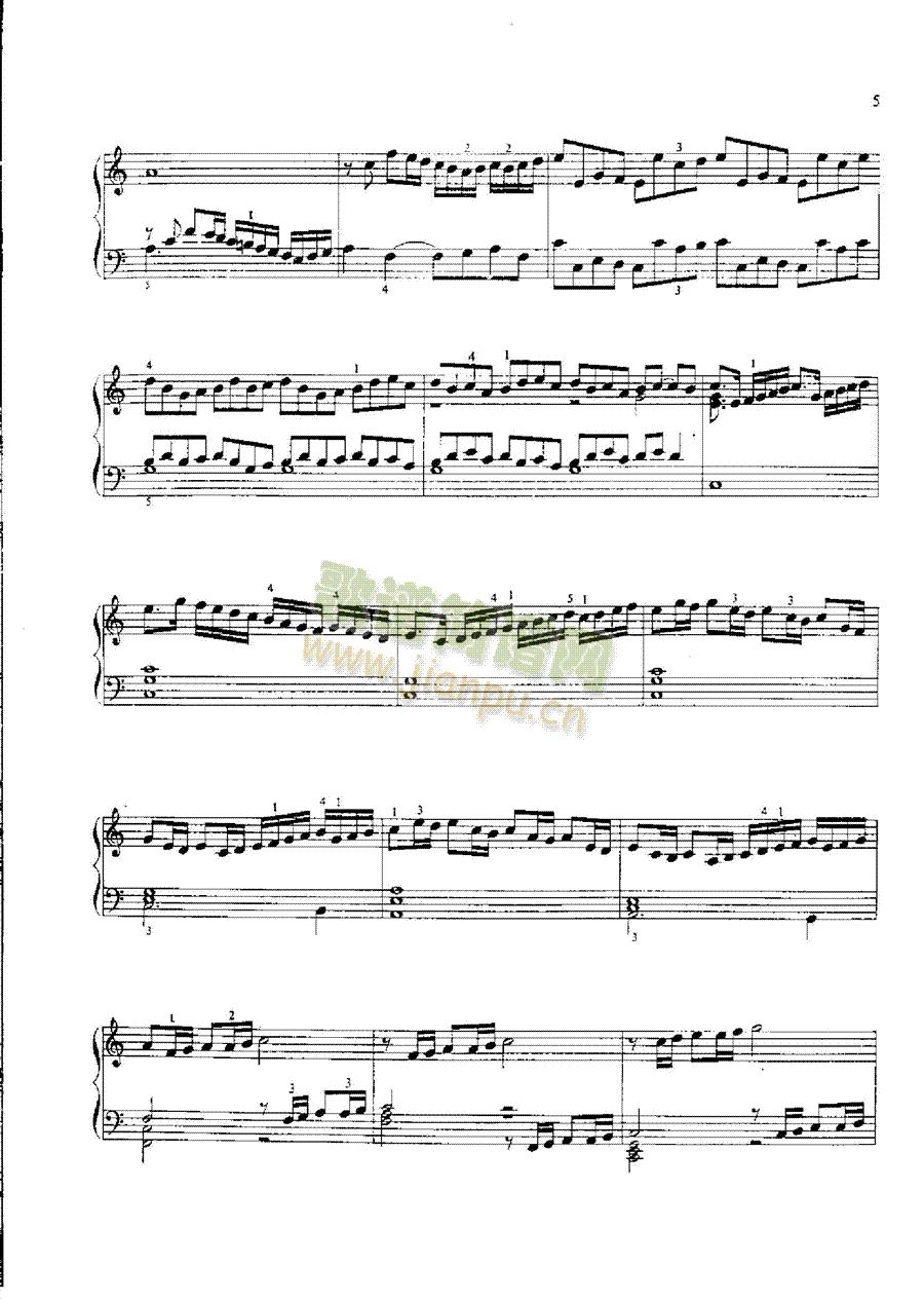前奏曲托卡塔 键盘类 钢琴3