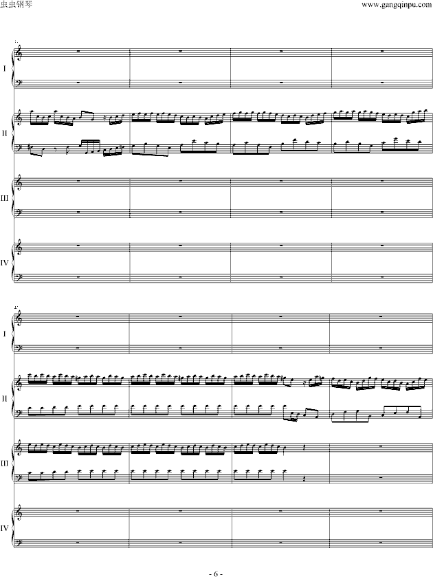 巴赫为四架钢琴写的钢琴协奏曲6