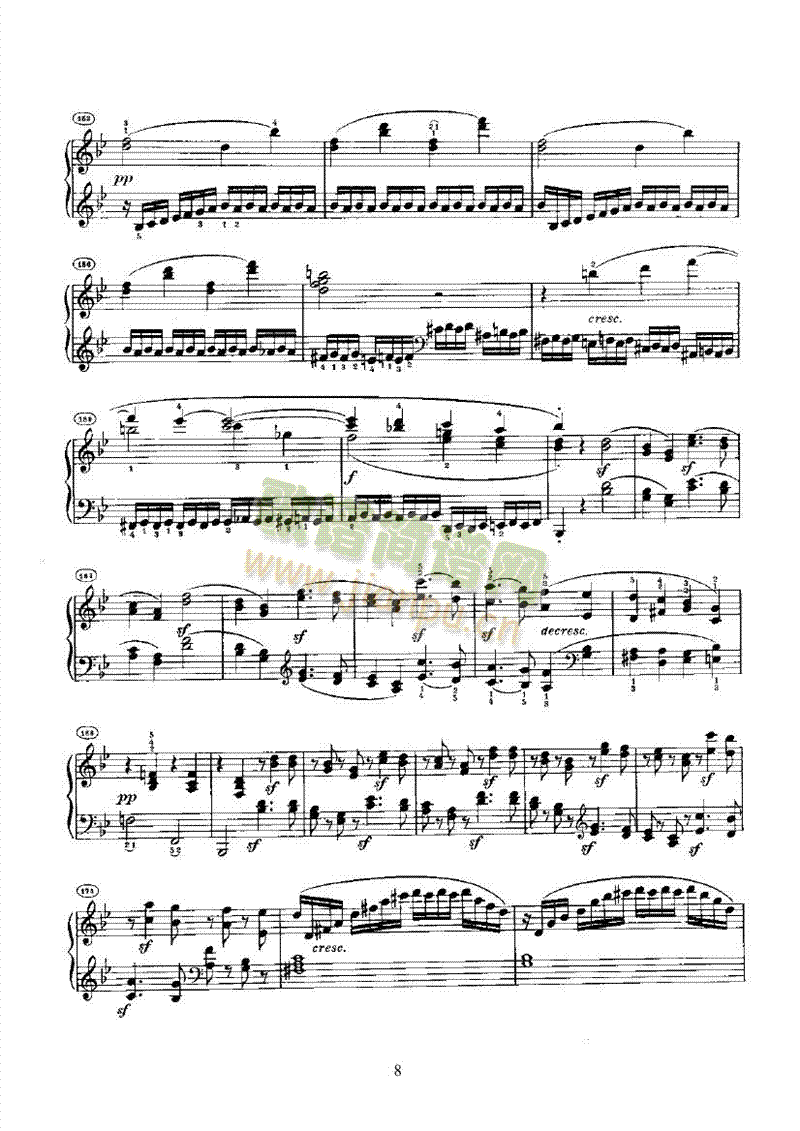 奏鸣曲(Opus22) 键盘类 钢琴8