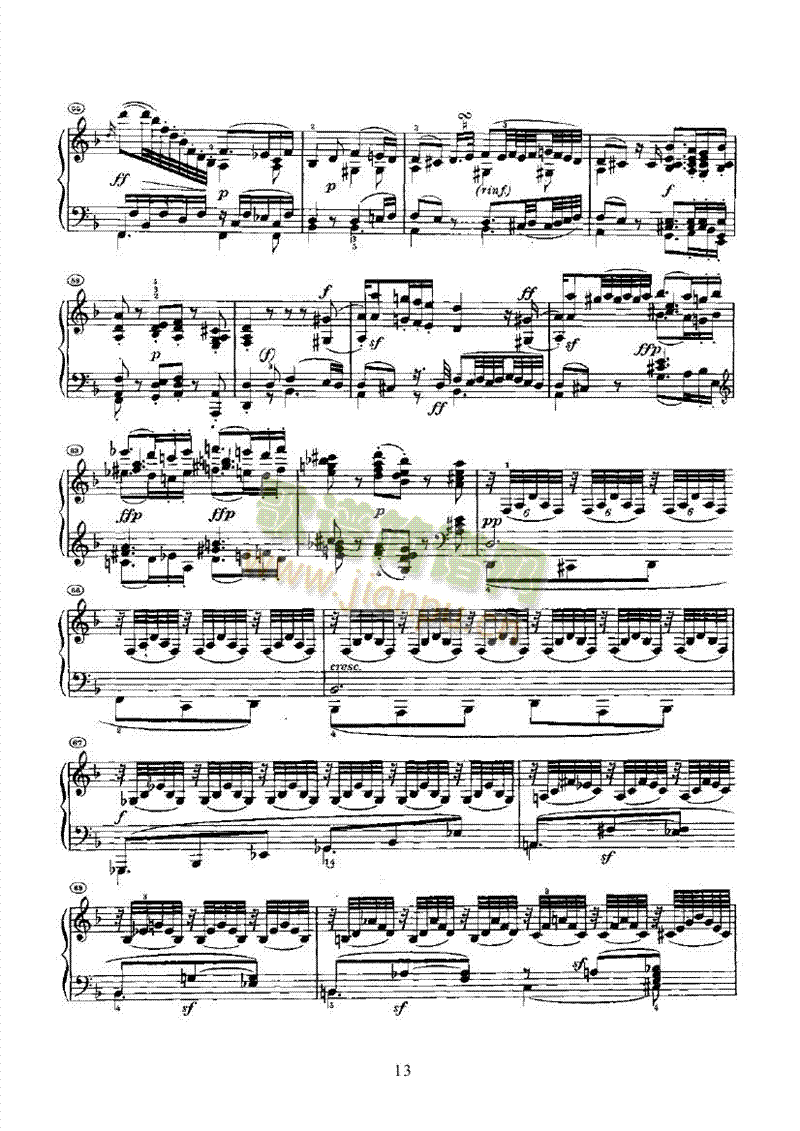 奏鸣曲(Opus10 Nr.3) 键盘类 钢琴13