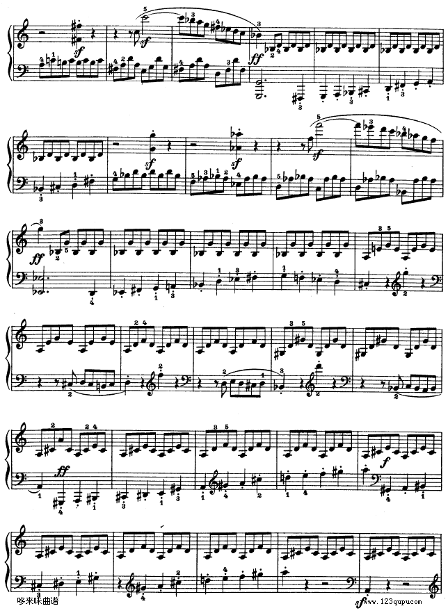 D大调第七钢琴奏鸣曲 - Op. 10 No--3-贝多芬5