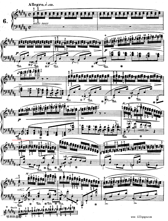 升g小调练习曲作品25-6-肖邦1