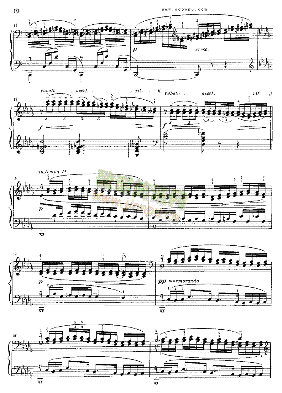 德彪西12首钢琴练习曲 键盘类 钢琴10