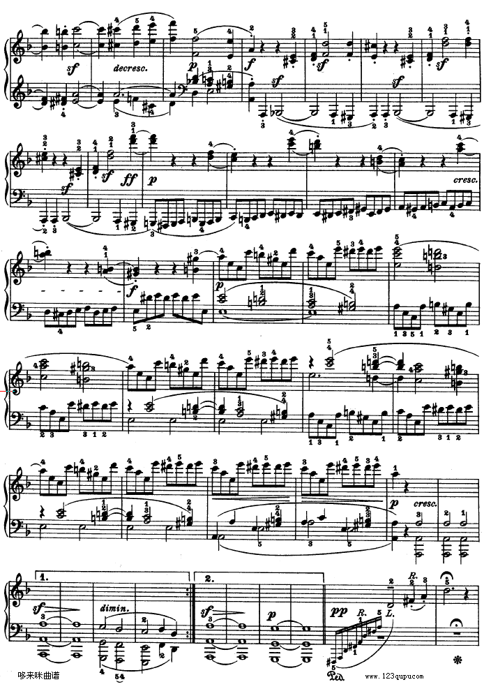 暴风雨-d小调第十七钢琴奏鸣曲 - Op.31―2-贝多芬3