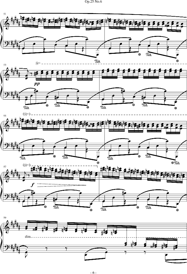 肖邦练习曲 Op.25 No.66