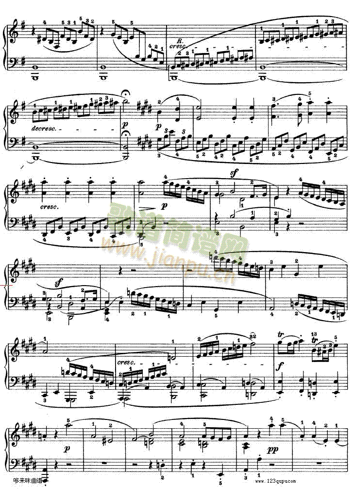 E大调第九钢琴奏鸣曲　Op. 14 No―1-贝多芬12