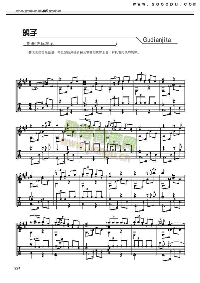 鸽子―独奏 吉他类 古典1