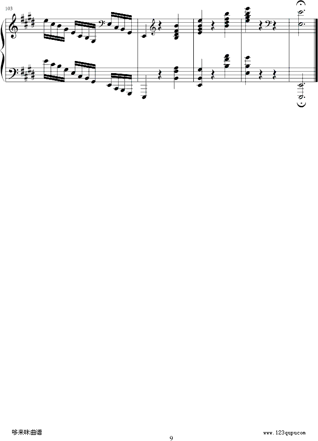 练习曲Op.72 No.1-莫什科夫斯基9