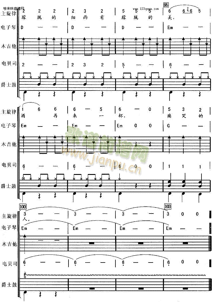痛哭的人（伍佰*电子琴、贝司伴奏）8