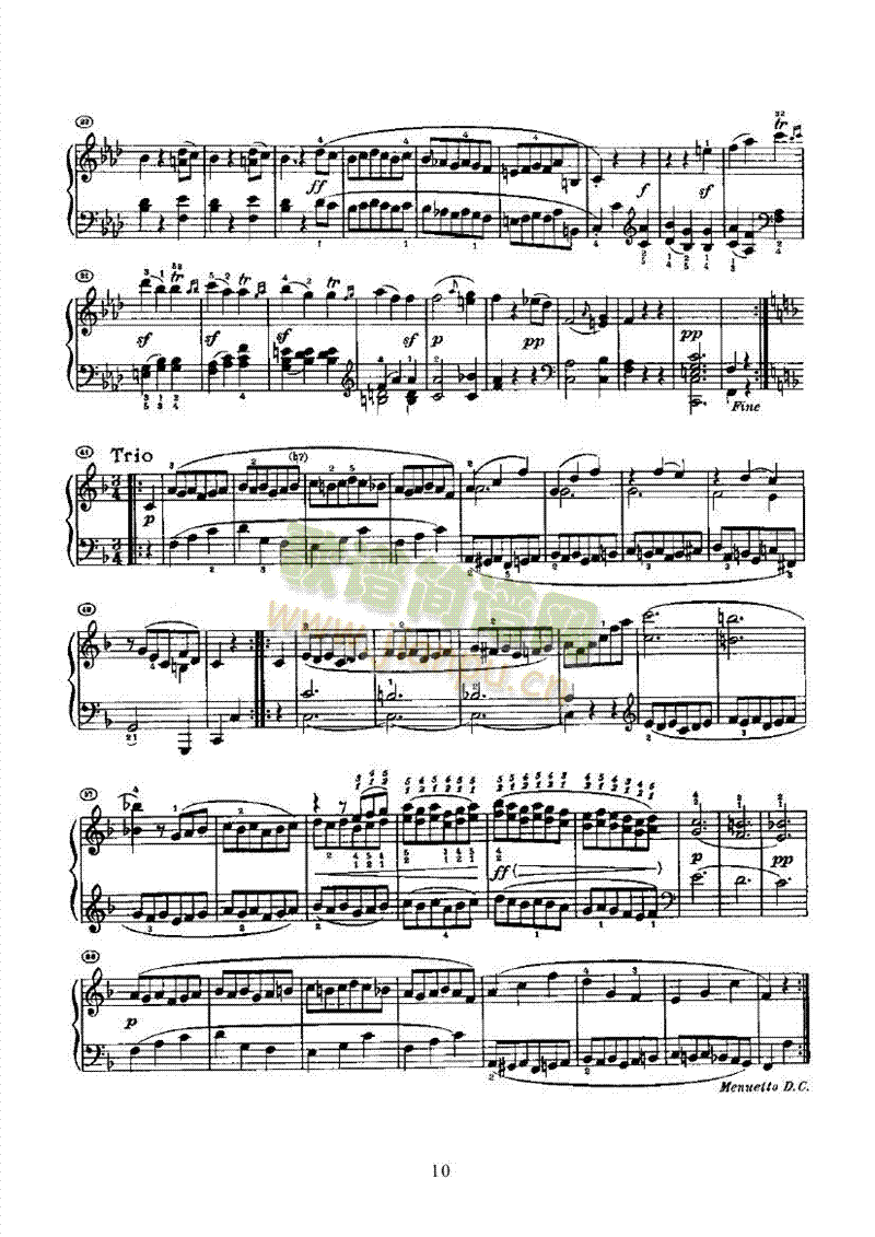 奏鸣曲(Opus2 Nr.1) 键盘类 钢琴10