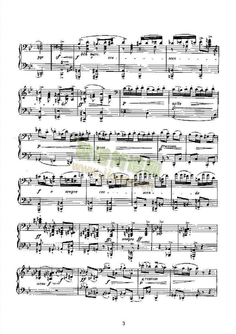 滑稽曲六首op.58（四手联弹） 键盘类 钢琴3