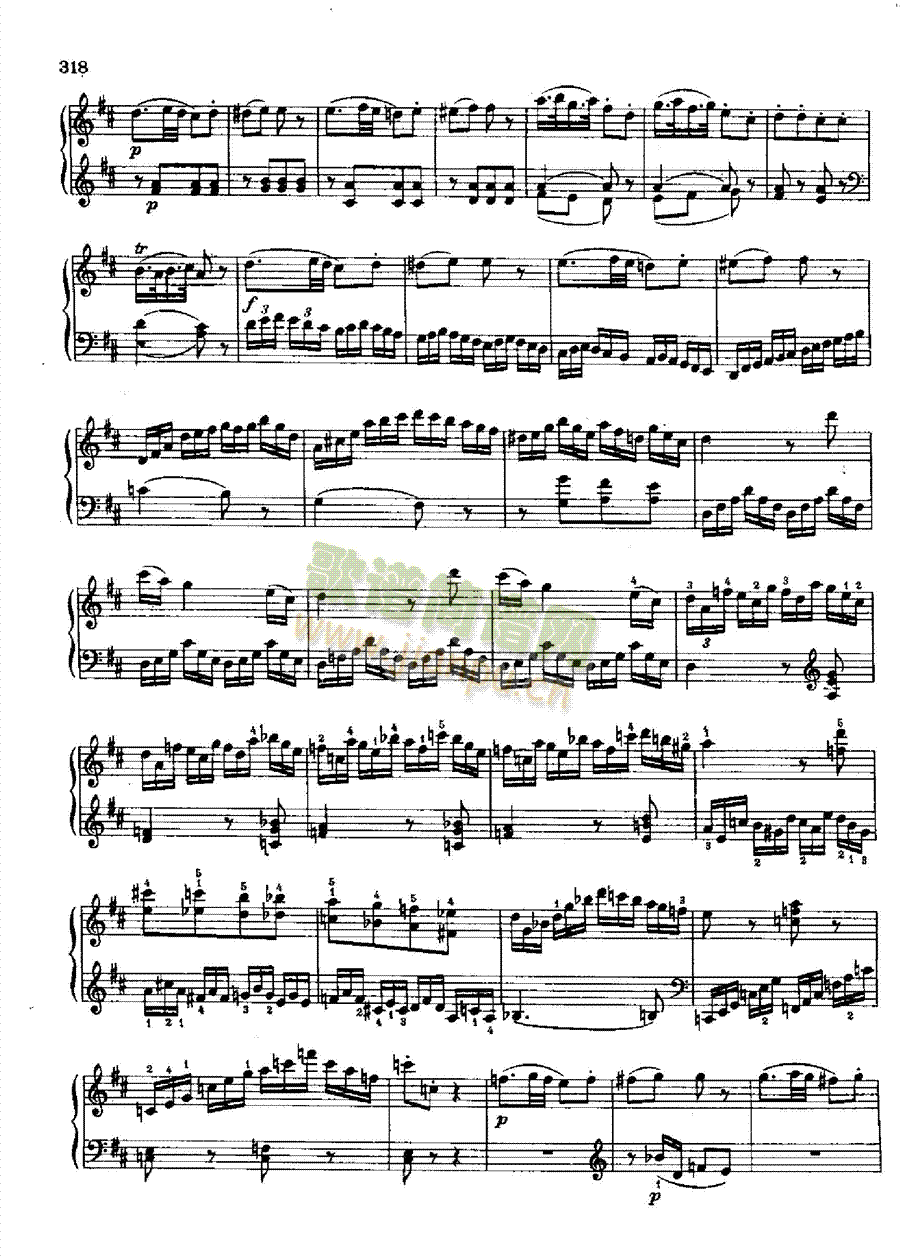 奏鸣曲Nr.576 键盘类 钢琴13