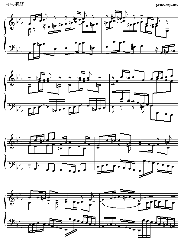 c小调赋格3