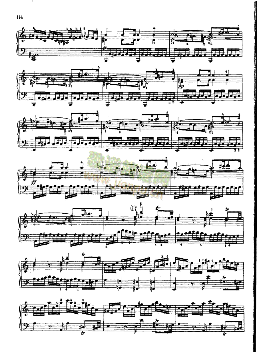 奏鸣曲Nr.810 键盘类 钢琴4