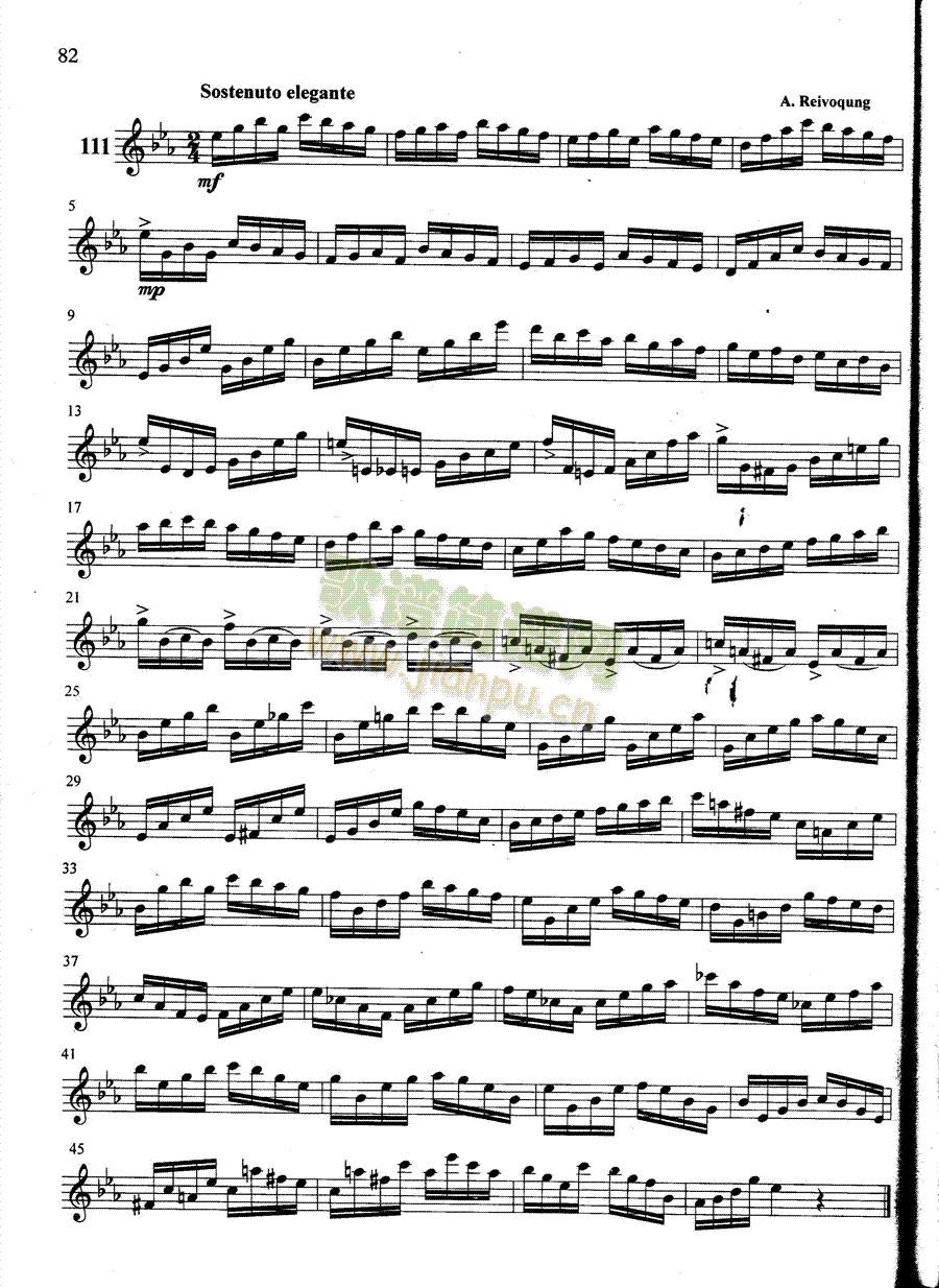 萨克斯管练习曲第100―082页1