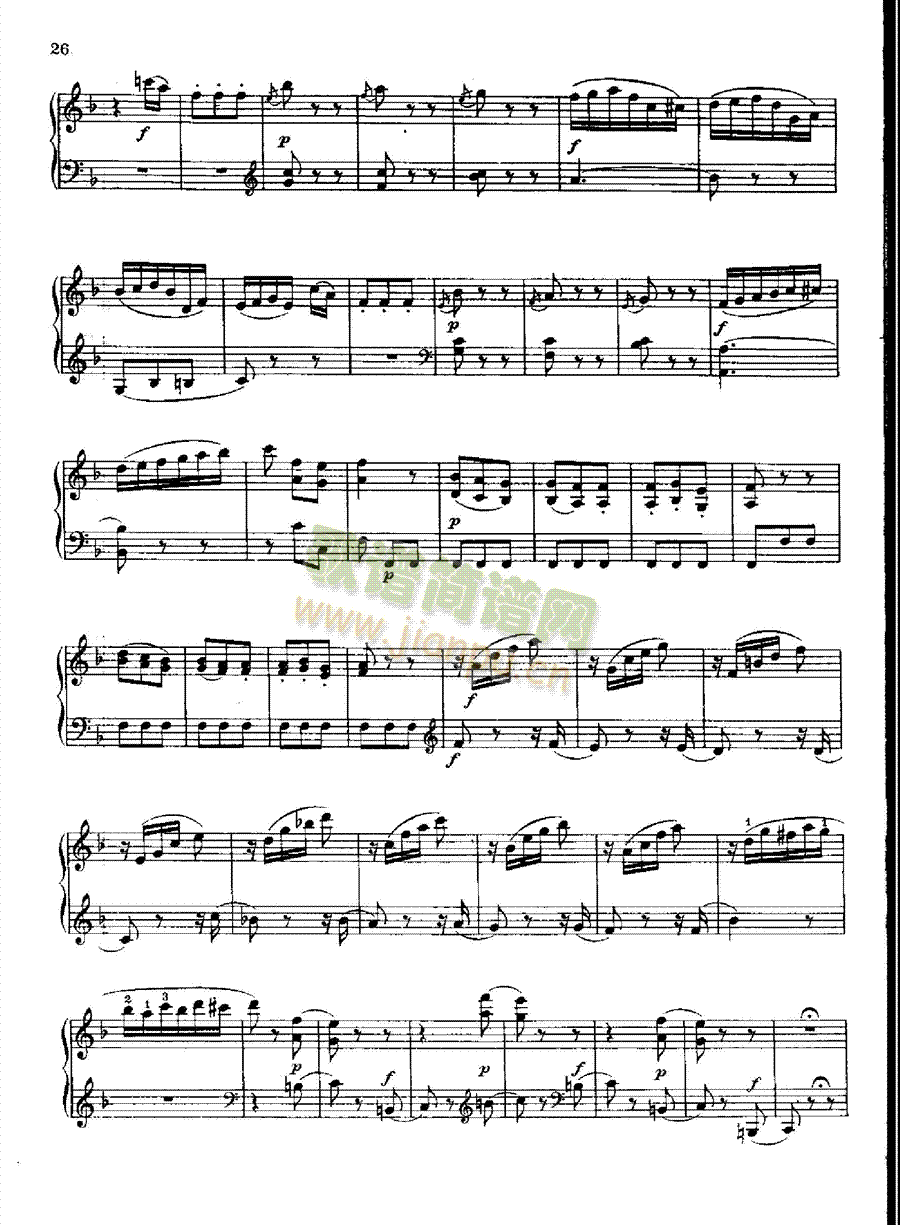 奏鸣曲Nr.280 键盘类 钢琴11