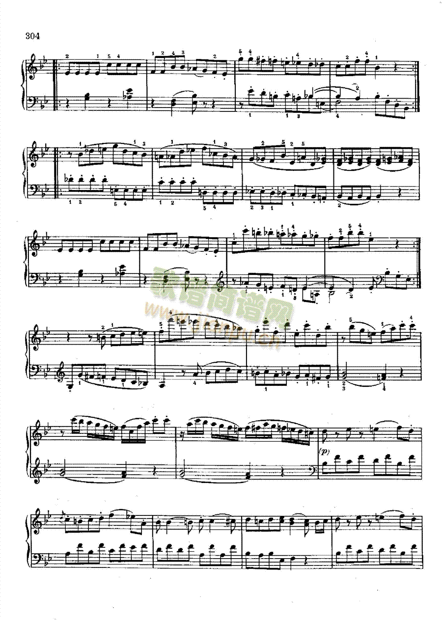 奏鸣曲Nr.570 键盘类 钢琴11