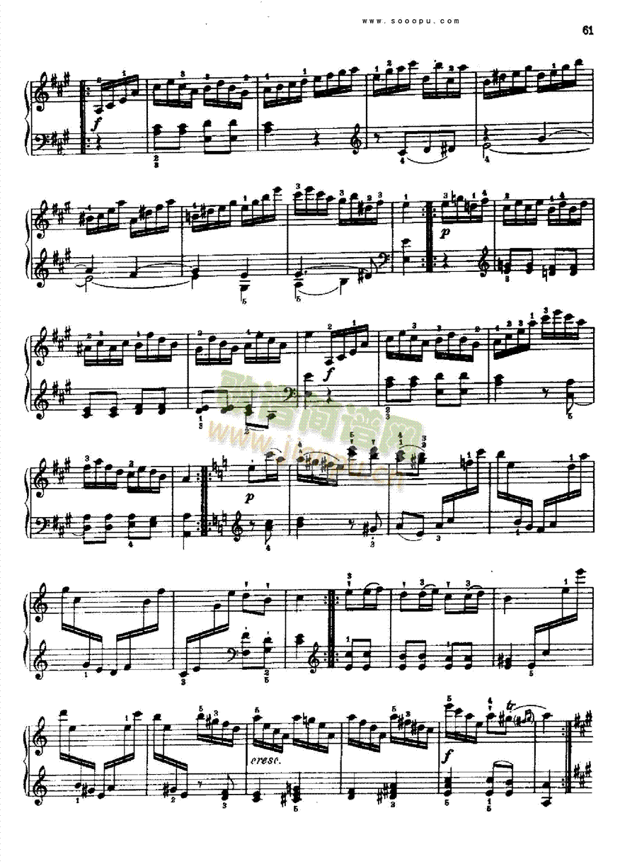 奏鸣曲七(献给奥恩布鲁格的姐妹们) 键盘类 钢琴6